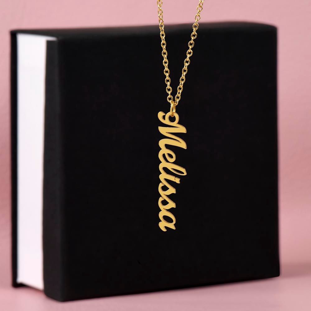 Personalized Vertical Name Necklace